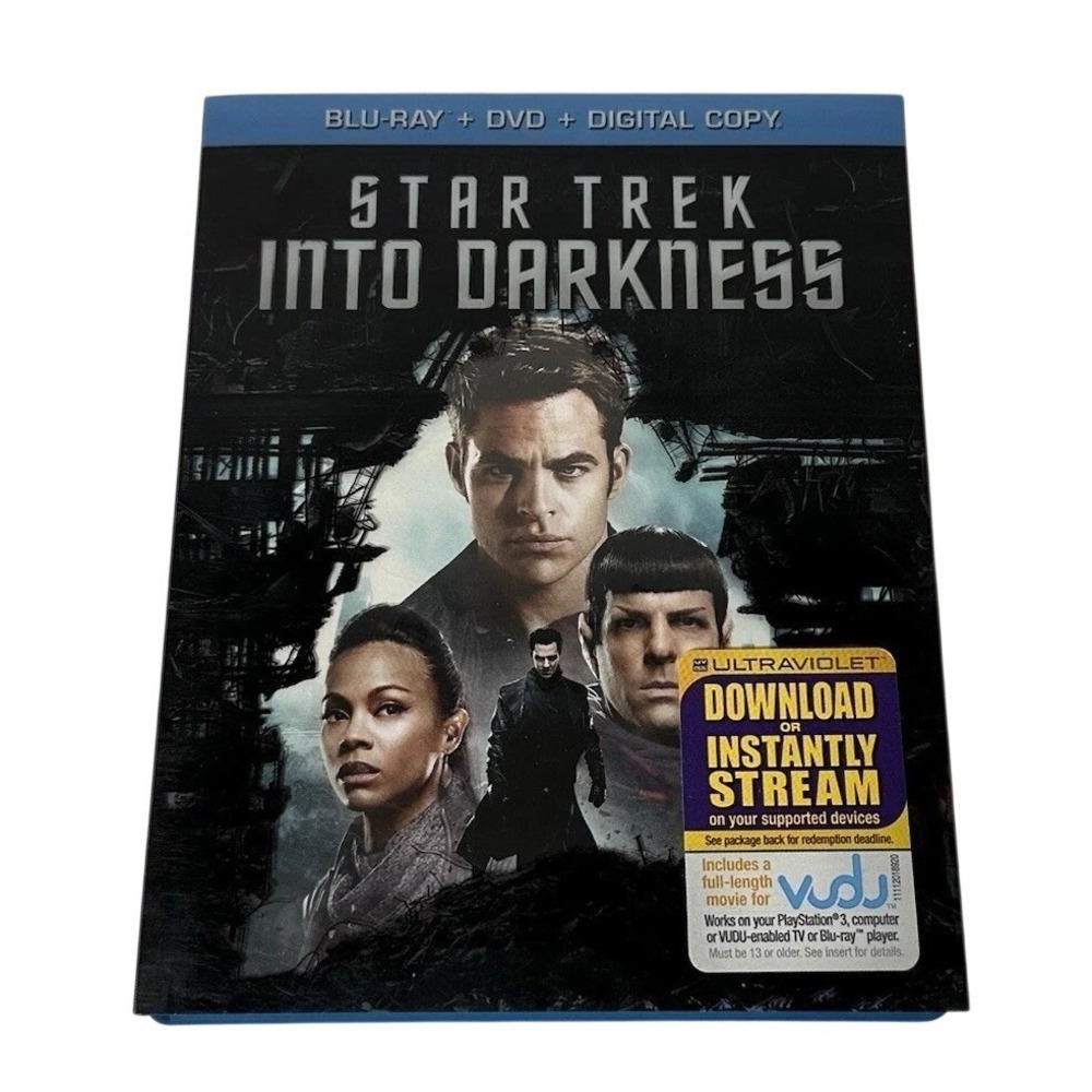 Star Trek Into Darkness Blu-ray DVD 2-Disc Set with Slipcover J.J. Abrams